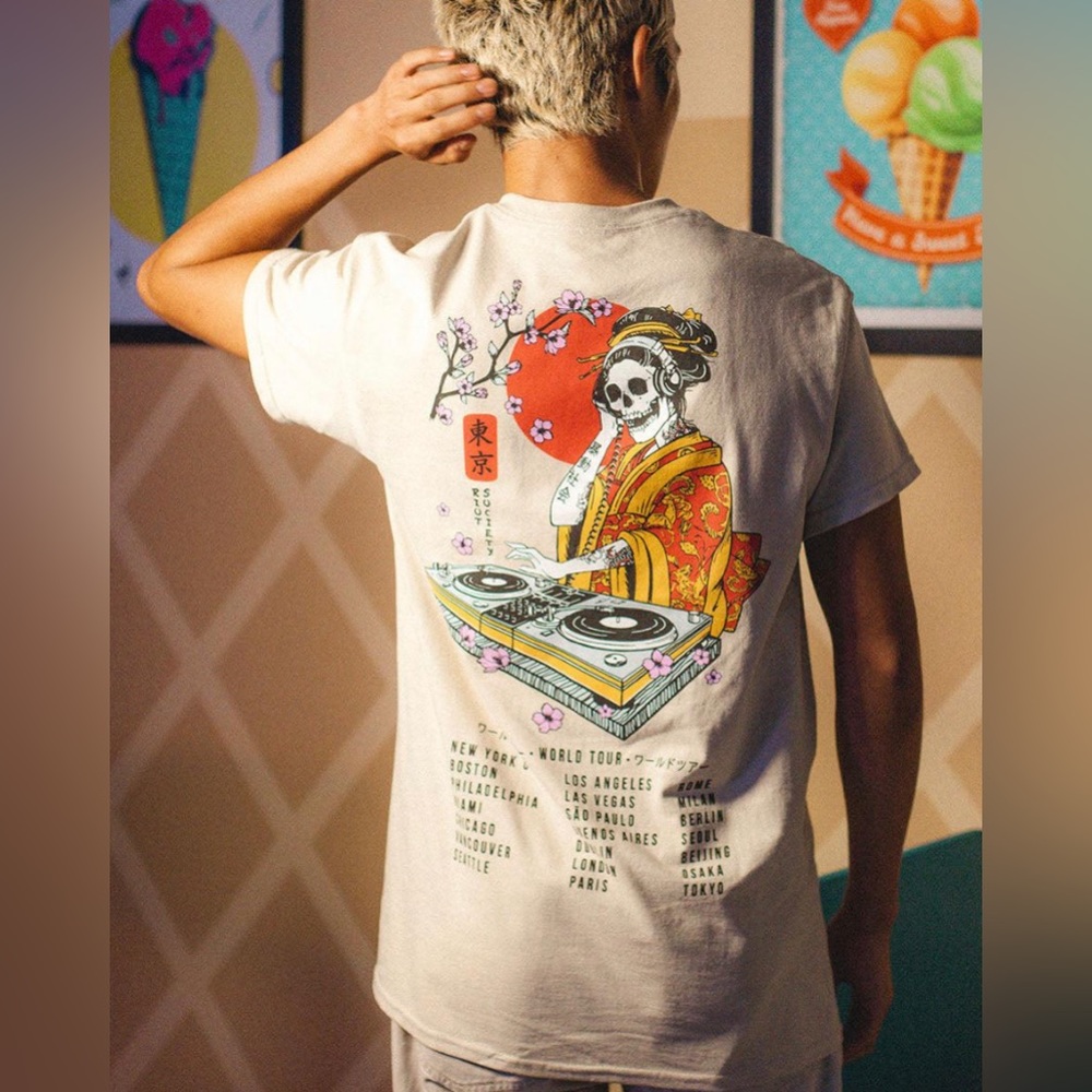 RIOT SOCIETY GEISHA T SHIRT